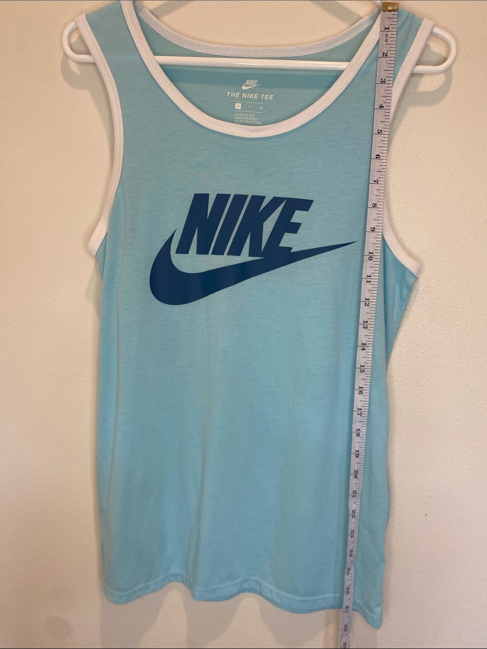 Nike Sky Blue Tank with Dark Blue Logo - Men’s Small - Picture 8 of 9